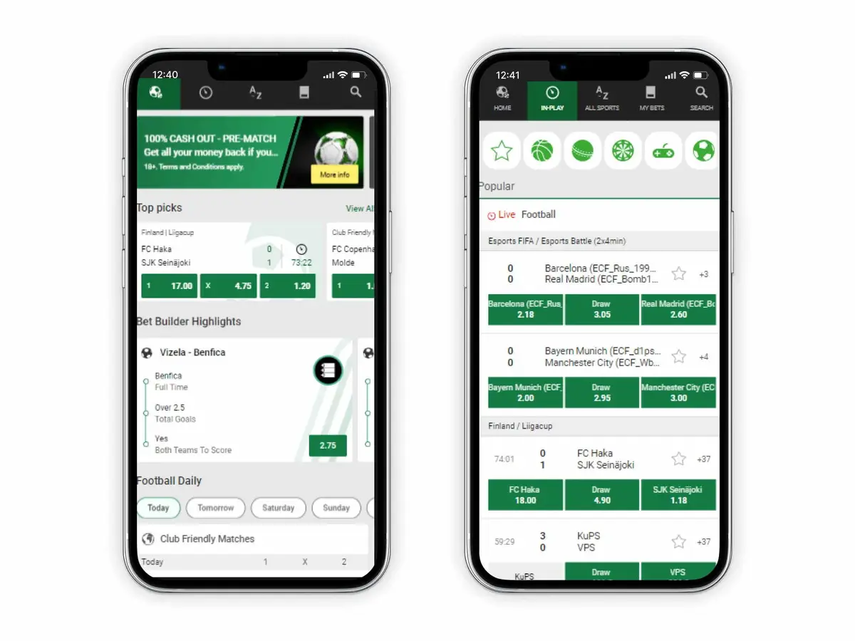 Unibet screenshot